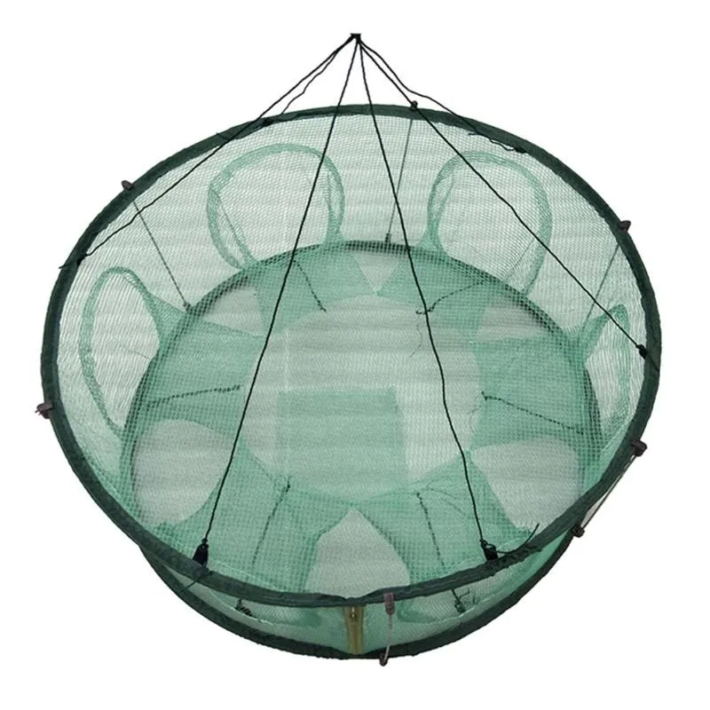 Automatisk fiske Net Trap Cage Round Form Hållbar öppen för krabba kräftor hummer YS-köp
