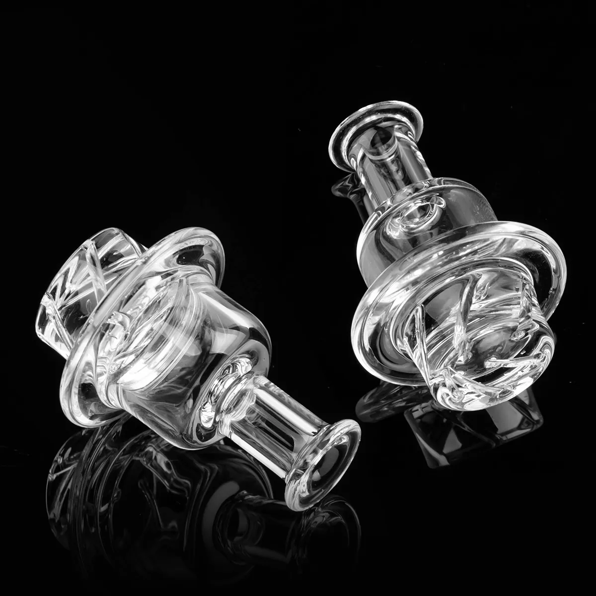 Smoking Accessories Cyclone Riptide Spinning glass Carb Cap For OD 25mm Quartz Banger Nail Bong Water Pipe