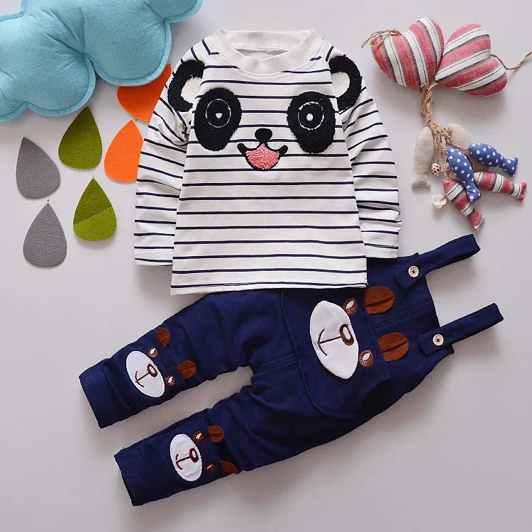 Babyjongenskleding stelt Kinderkledingpak Cartoon T -shirtbroek 2 stks/Set Children Cleren Baby Deset