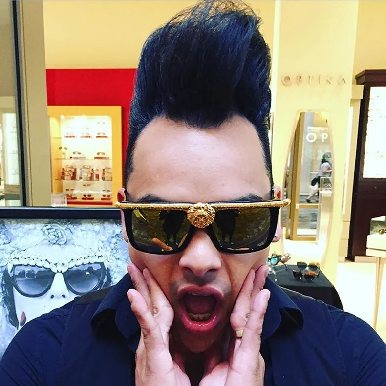 JackJad 2018 New Fashion Wild Lion Head Decoration ANNAW