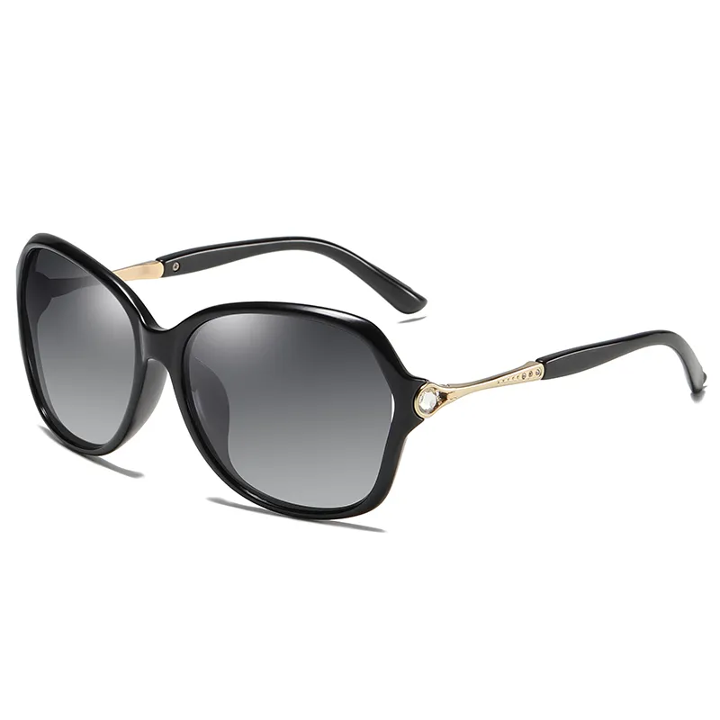 Polarisierte Sonnenbrille für Damen, Markendesigner, Damenmode, polarisierte Sonnenbrille mit großem Rahmen, High-End-Sonnenbrille für Damen