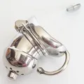 Male Device Stainless Steel Super Small Size Chastity Cage Virginity Lock Adult Game Sex Toys Y19070602_voghion.com