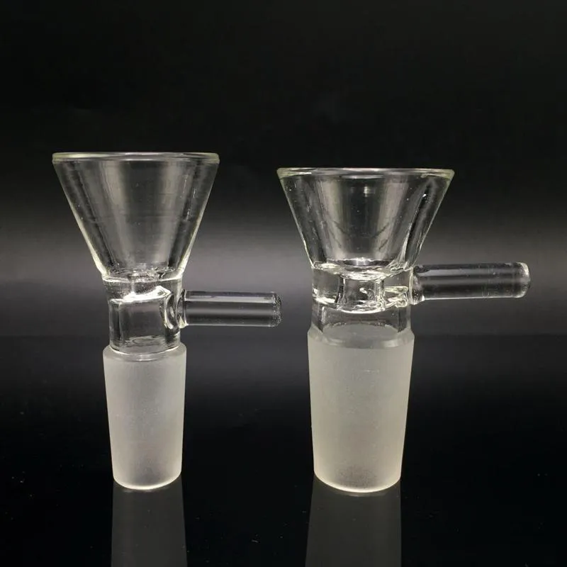 Quartz Banger Glass Adapter Converter Glass Bong 14mm 18mm Female To Male Quartz Banger Bowl Thick Forsted Pyrex Glass Water Pipes VT0067