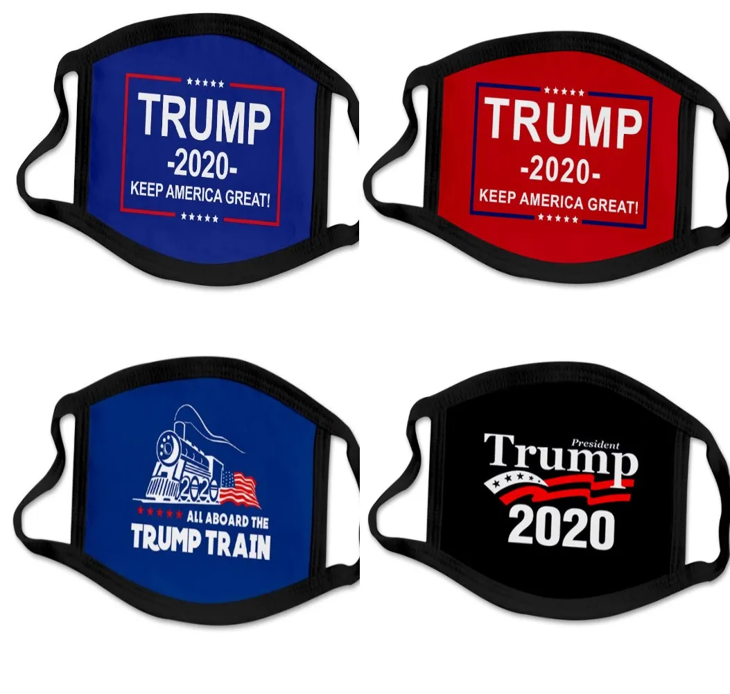 17 Arten 3D-Druck Trump 2020 Mask windundurchlässiges Cotton Mouth Masken Erwachsene Kinder amerikanische Wahl US-Maske Mode Black Mask