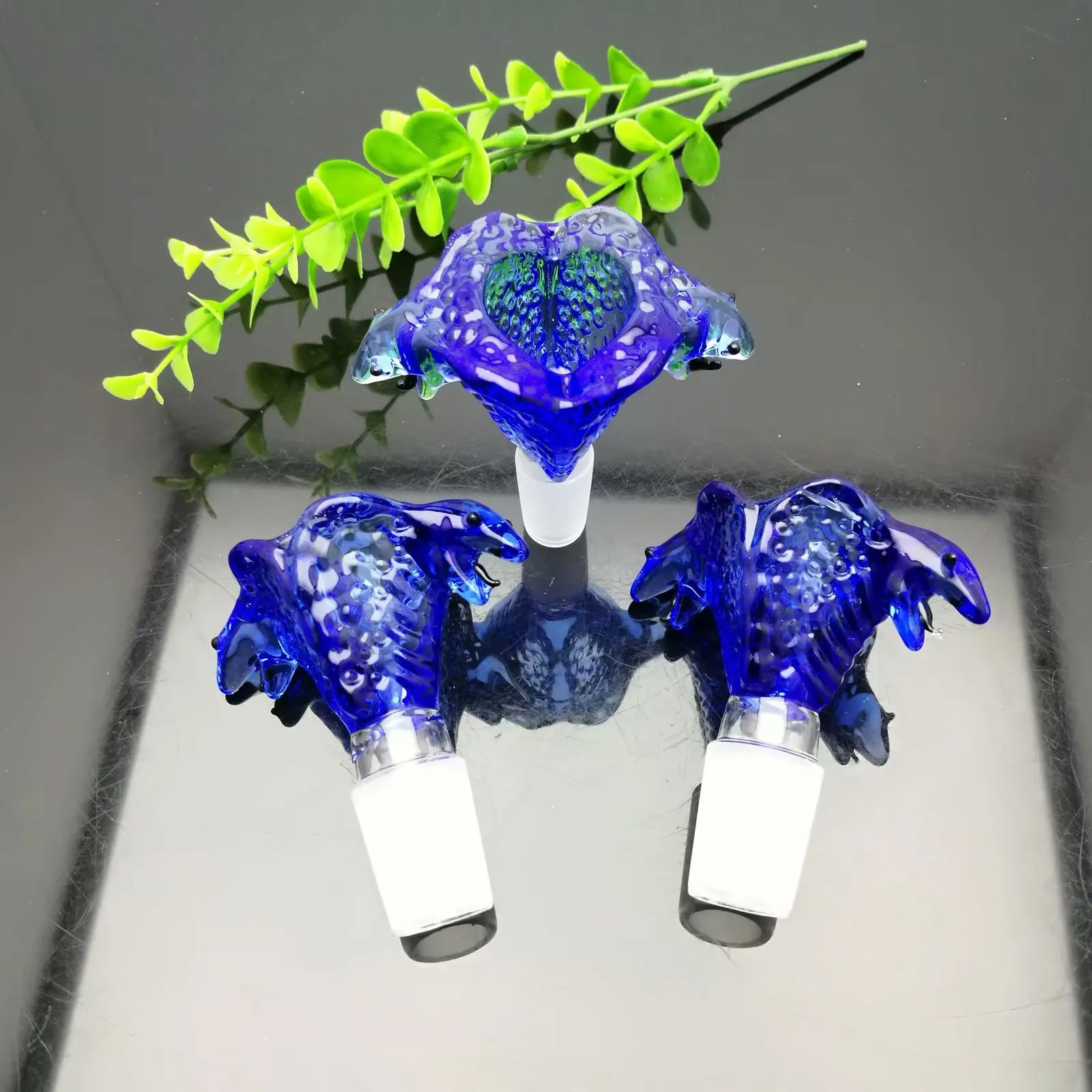 Blue Cartoon Glass Claw Bubble Head Wholesale Glass Hookah, Glass Water Pipe Fittings, Smoking ,Free Shipping