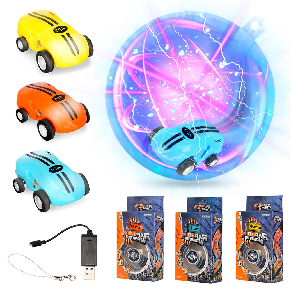Bonis Carro elettrico laser giocattolo, macchina da corsa acrobatica ad alta velocità, rotazione a 360°, cambio a due marce, luci colorate, regali di compleanno per bambini di Natale, 2-1