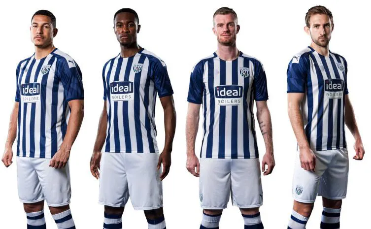 2019 2020 West Bromwich Albion CAMISETA DE FUTBOL CAMISA FUTEBOL thai qualità 19 20 maglia da calcio thailandia calcio maglie da calcio