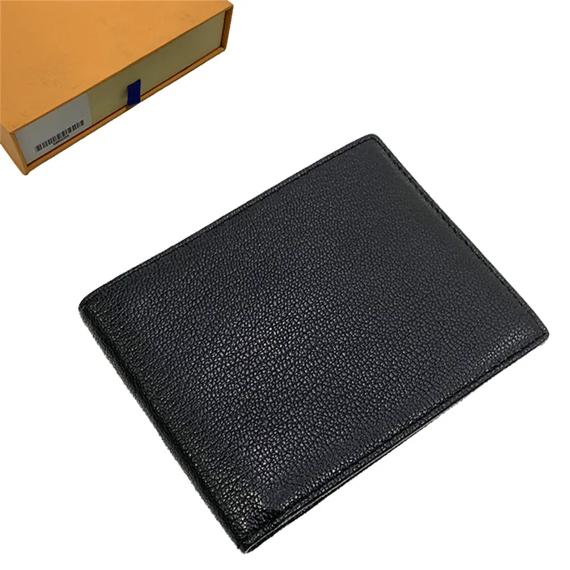 2022 Wallets MensPurses Zippy Wallet Men Short Wallets Fold Card Holder Passport Women Long Folded Purse Photo Pouch #A02