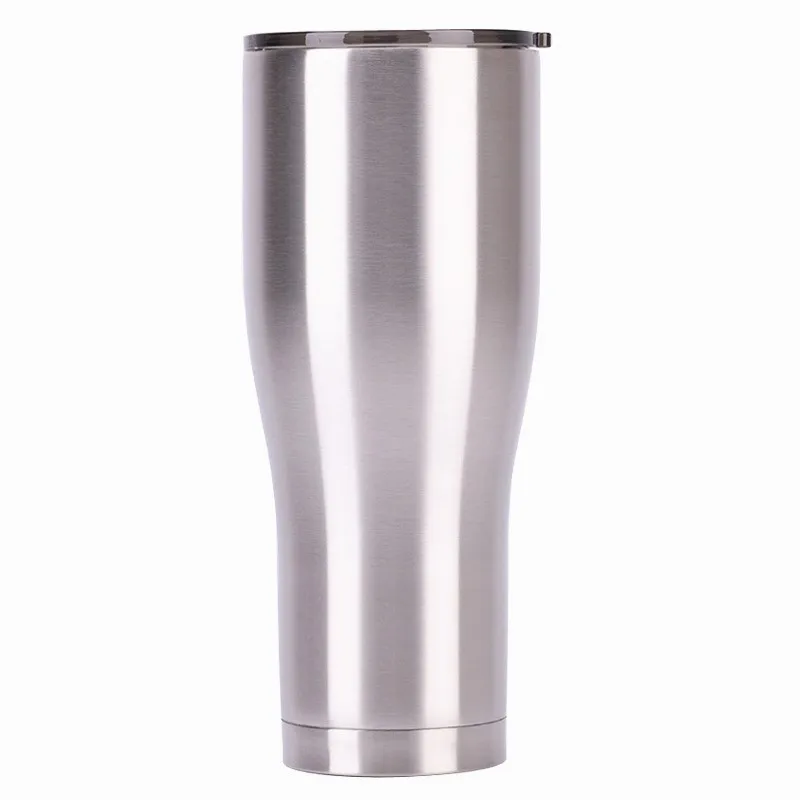 Best Selling 40oz Curved Tumblers with Lid Stainless Steel Beer Tumbler Double Wall Vacuum Insulated Bottle Coffee Cup Car Mug Travel Mugs