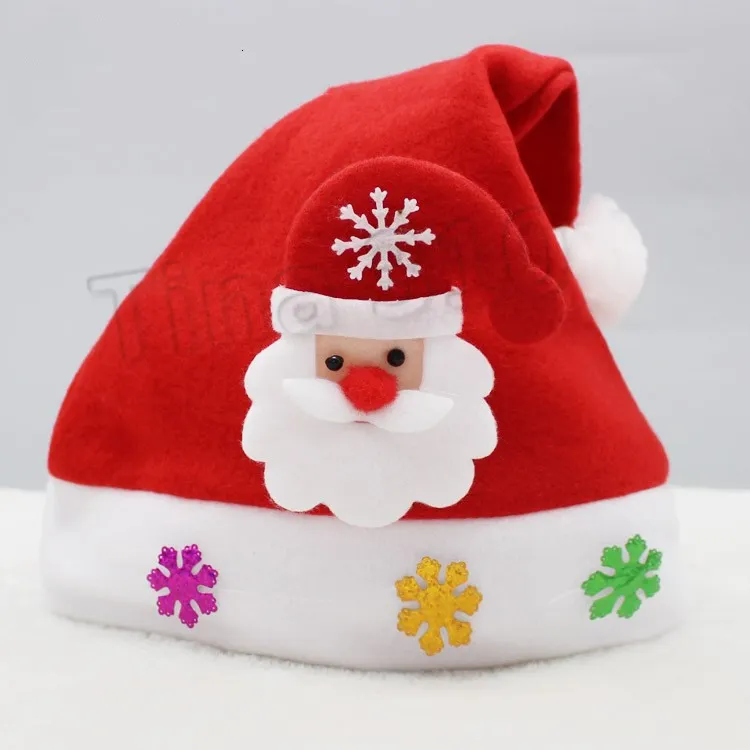 Counius 6 Pcs Bonnet De Père Noël,chapeau De Père Noël Bonnet De Noel Adulte Enfant Rouge,Chapeau De Père Noël En Peluche,Chapeaux De Noël Pour La Décoration De Fête De Noël
