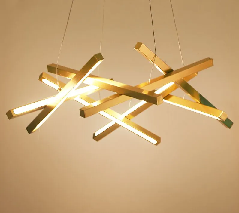 Candelabro de galho de ouro de ferro moderno pós-moderno para casa sala de estar criativa lâmpada de pingente nórdico pendurado lâmpadas de restaurante luz