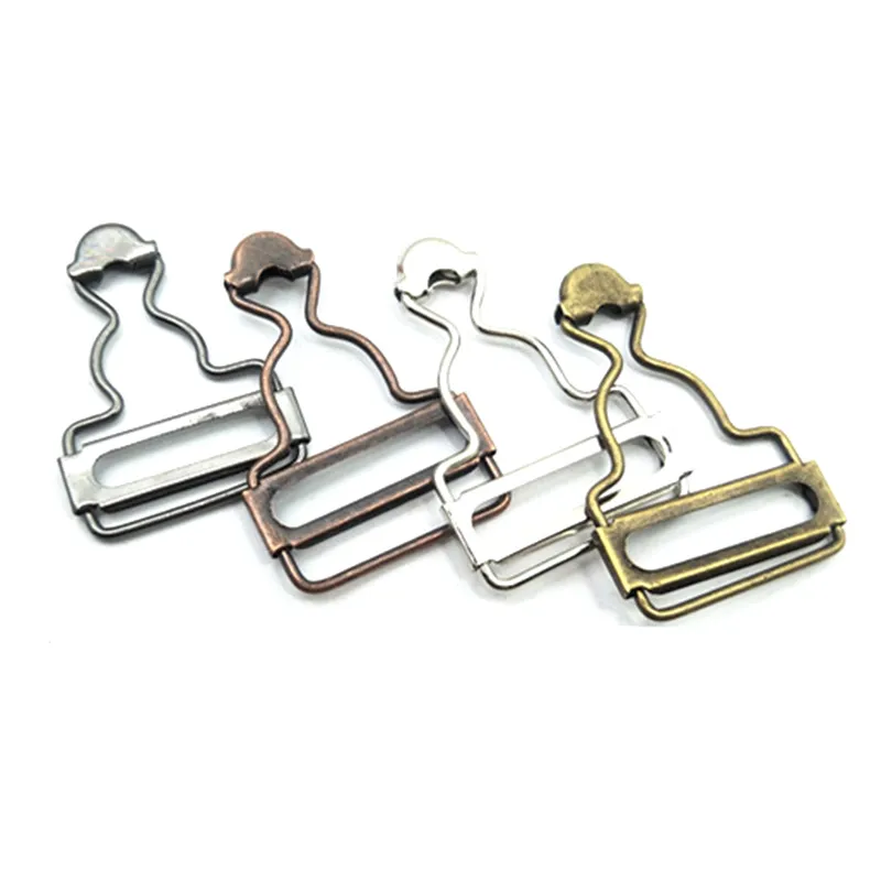 50pcs/lot 25mm/28mm/32mm/38mm Silver Bronze Metal Slides Tri-glides Suspender Adjuster Buckles For Bag Parts & DIY Accessories