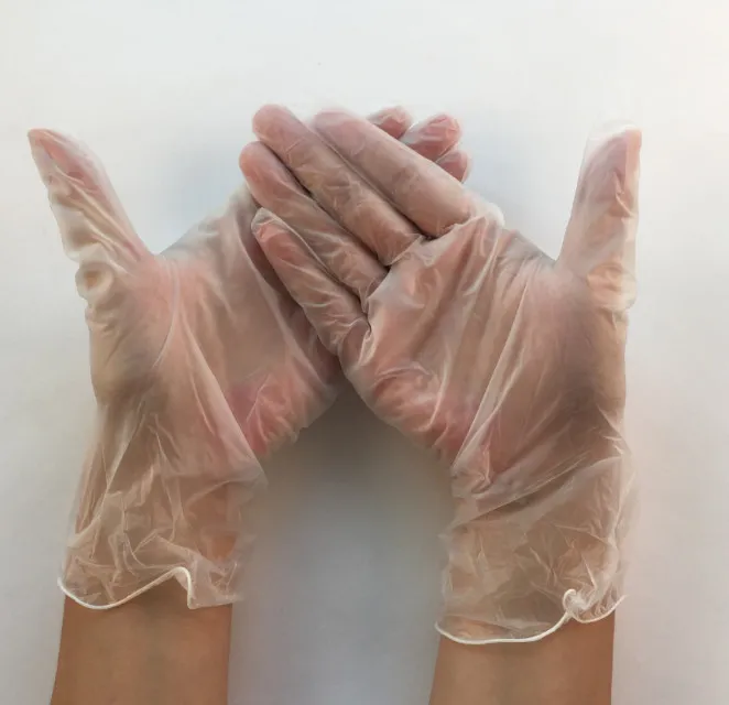 The latest 1 box contains PVC disposable gloves, food-grade transparent protective gloves, DHL 