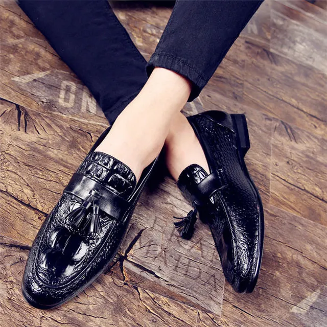 Sepatu slip on crocodile cheap