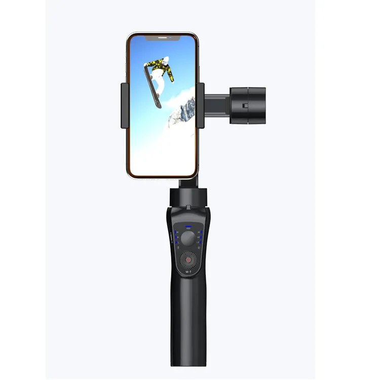 Stabilisateur vidéo portable pour smartphone S5B Gimbal avec bouton de zoom de mise au point pour la vidéo du téléphone intelligent Suivi du visage Visual Auto Tracking Shooting