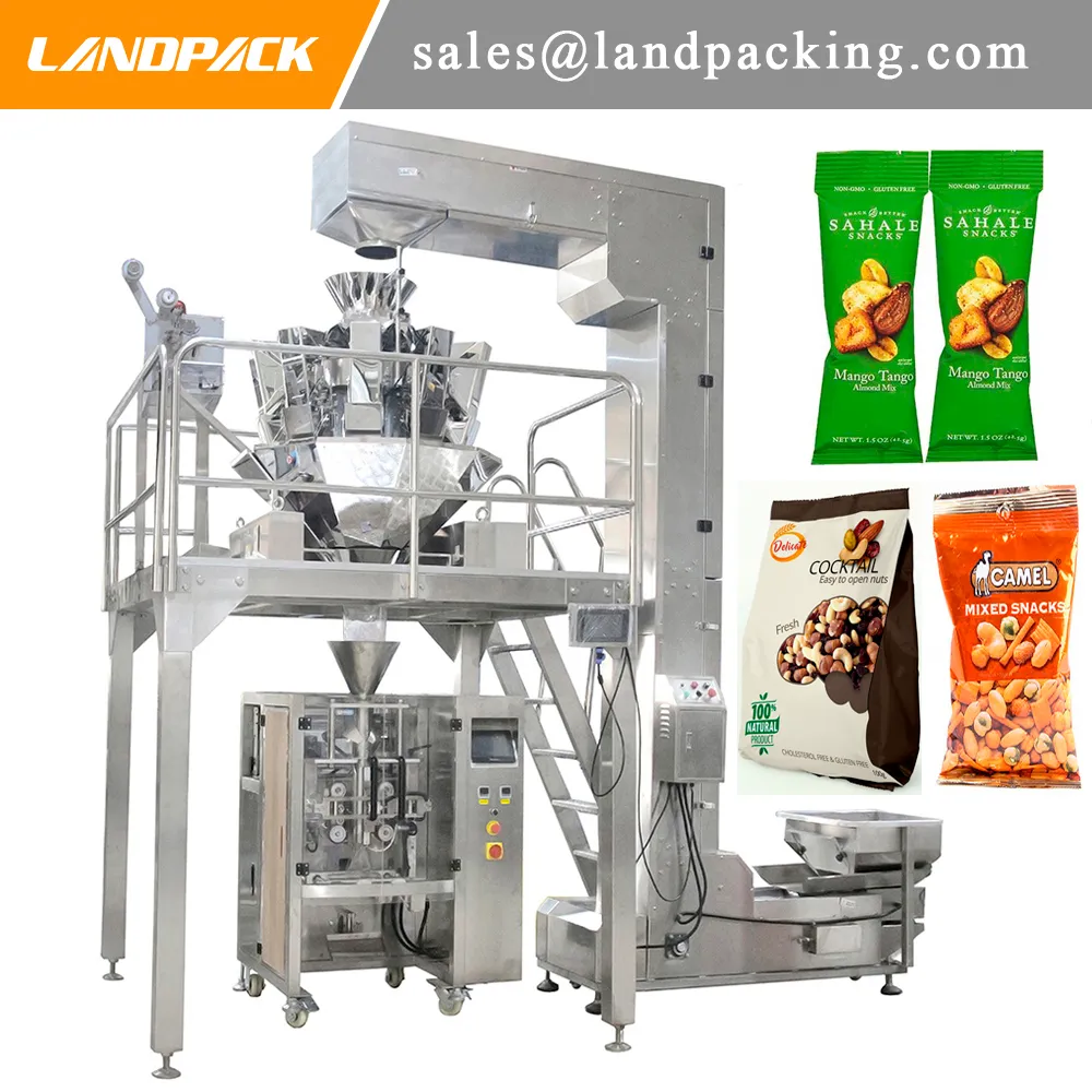 1 Kg Nuts Packing Machine Cashew Vertical Form Fill Seal Machine Price Precision Weighing