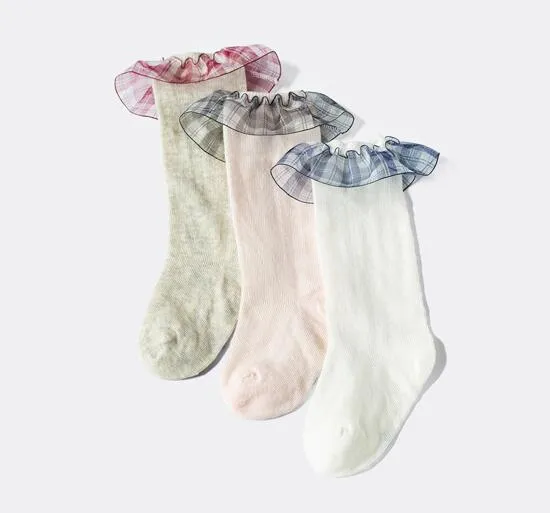 Baby long tube socks spring and summer thin baby high tube socks''gg''MGKG