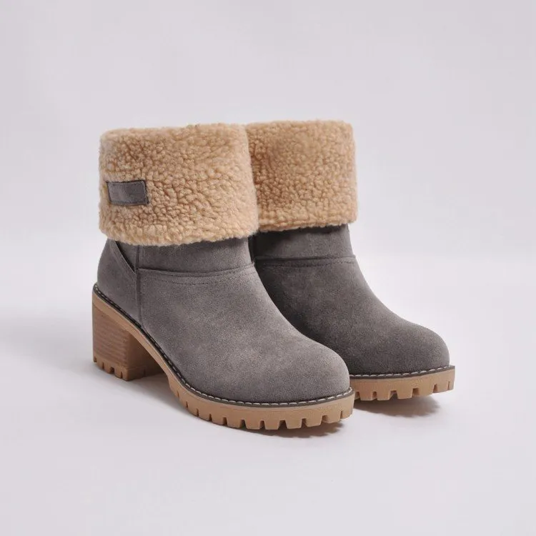 Kvinnor Stövlar Vinter Snö Stövlar Australien Suede Fur Slides High Boots Brand Fashion Luxury Designer Kvinnor Skor