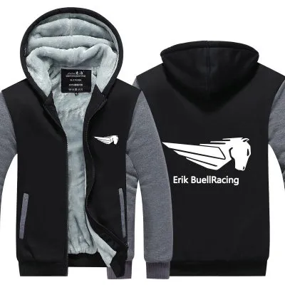 2019 felpa invernale erik buell racing EBR Uomo donna Addensare autunno Felpe con cappuccio vestiti felpe Giacca con cerniera felpa con cappuccio streetwear