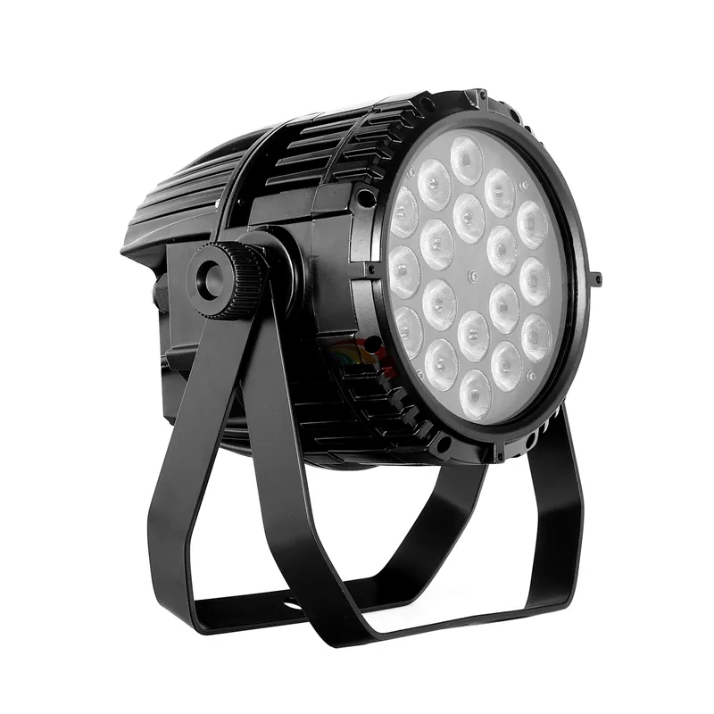 Leise IP65 wasserdichte RGBAW 5-in-1-Außen-LED-Par-Leuchte 18 x 15 W Spotlampe