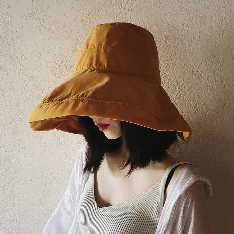 Partihandel-ren färg bomull damer fiskare hatt utomhus sol hatt vikar koreanska sol hatt gratis frakt