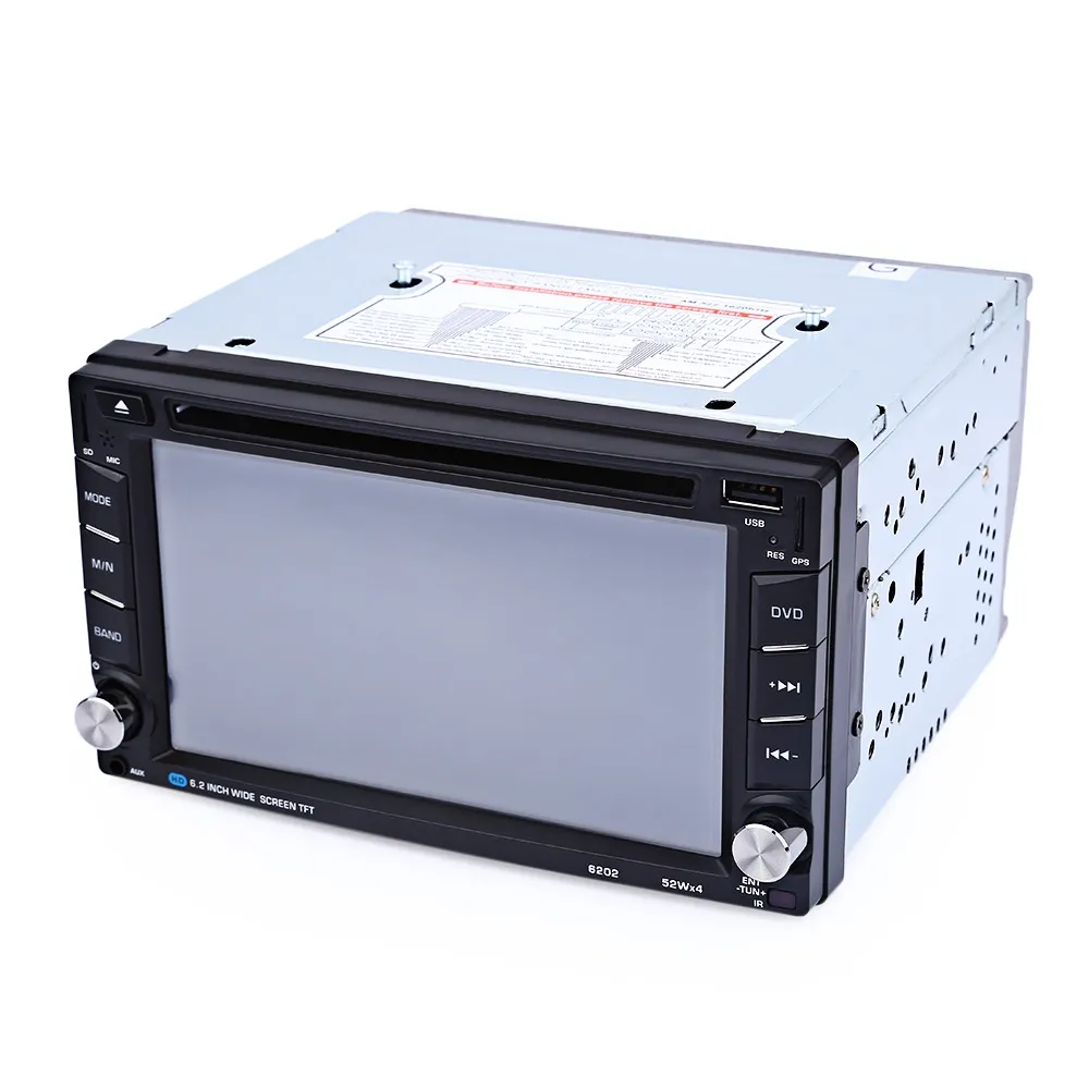 2-DIN Autoradio, 6.2 Inch HD Scherm, Dubbel Din