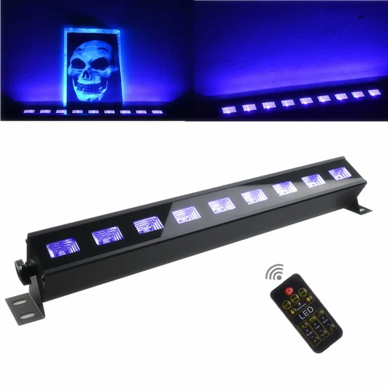 Halloween LED Bar UV Violet Stage Light 27W 100-240V Décoratif Noël DJ Club Party Disco Lampes LED Wall Washer Light