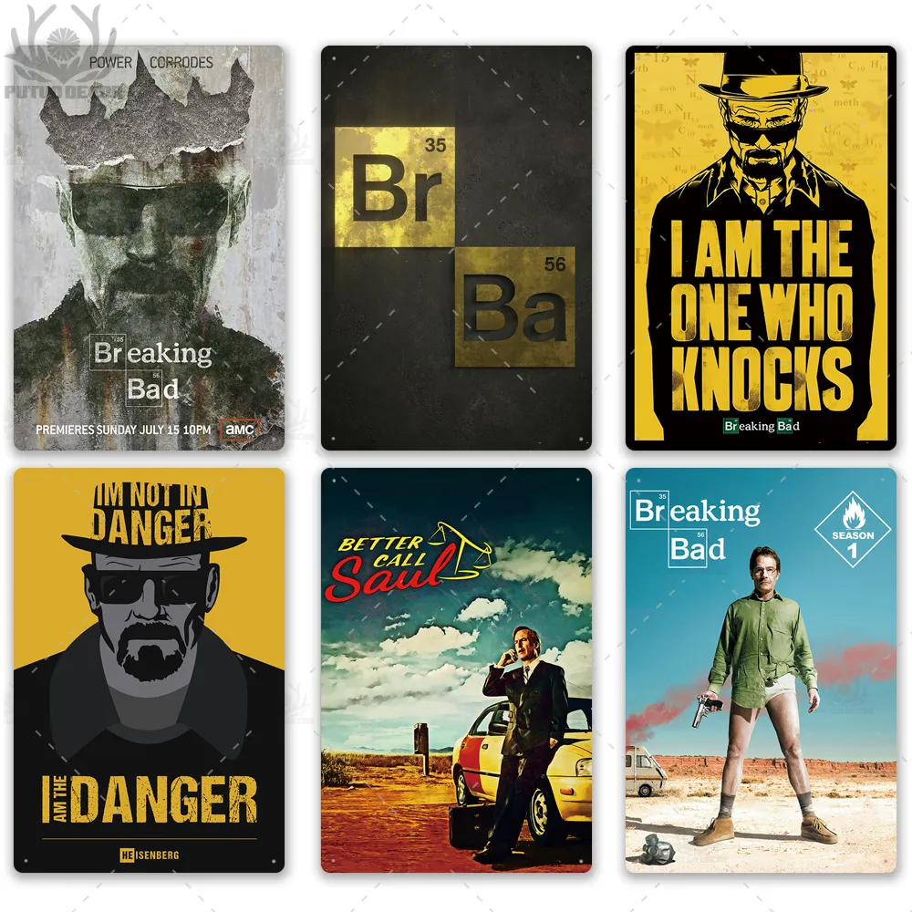 Breaking Bad Metal Poster Tin Sign Plaque, Vintage Metal Wall Plate ...