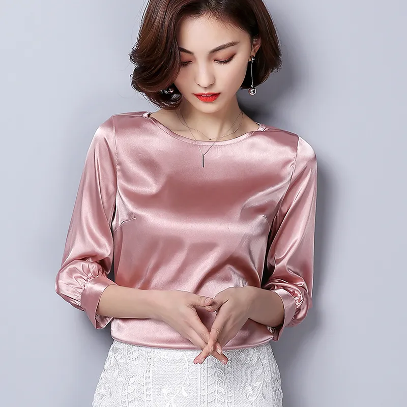 Satin blusas best sale
