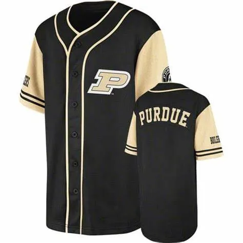 カスタムNCAA PURDUEボイラーメーカー男性女性青年任意の番号名ED＃34 TJ Zeuch Baseball Jerseys S-4XL