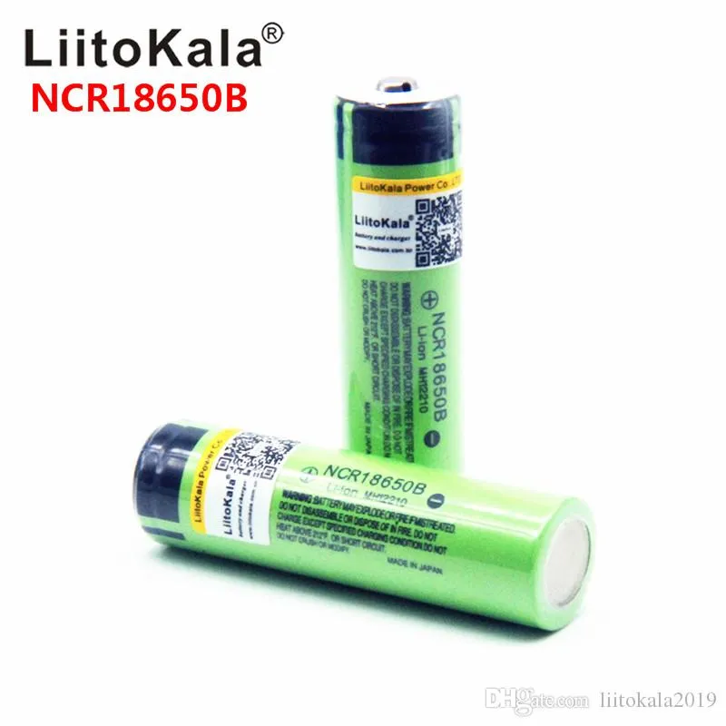 Ny original NCR18650B 3,7 V 3400 mAH 18650 Lithium Uppladdningsbart batteri för ficklampa (ingen PCB)