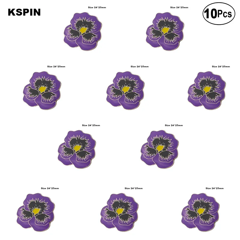 Purpie Poppy Flower Badge Lapel Pin Flag badge Brooch Pins Badges 10Pcs a Lot