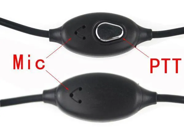 50x 2-pin oorhaak oortelefoon headsets PTT MIC VOOR MOTOROLA CP88 GP2100 SP10 RADIO