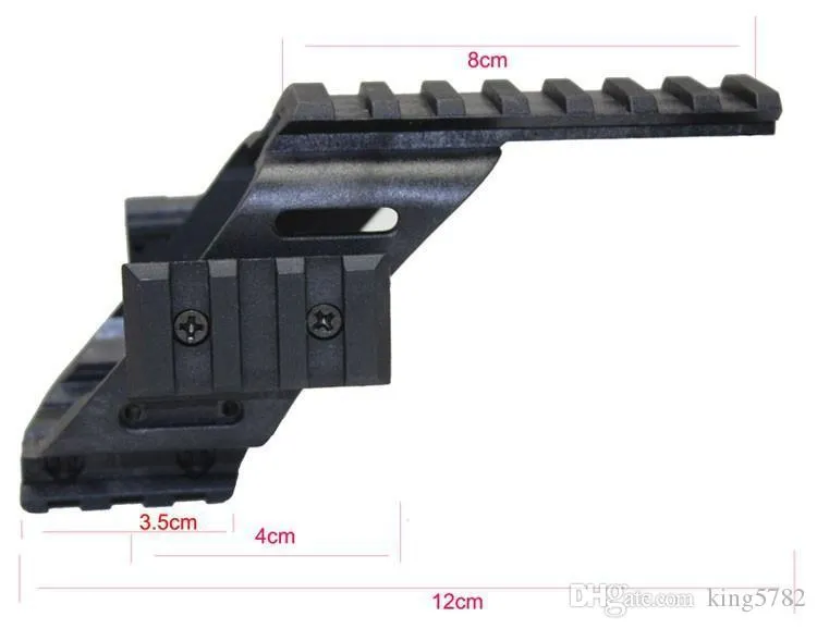 Universal Tactical Pistol Scope Sight Laser Light Mount con Quad 7/8" Weaver Picatinny