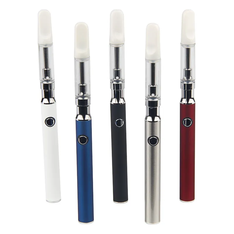 2 stks Vape Voorverwarmen Variabele Spanning 510 Batterij Pyrex Glas CE3 Clearomizer Cartridge Vaporizer Pen Wax Hash Olie E Sigaret Mod Buis Starter Kit