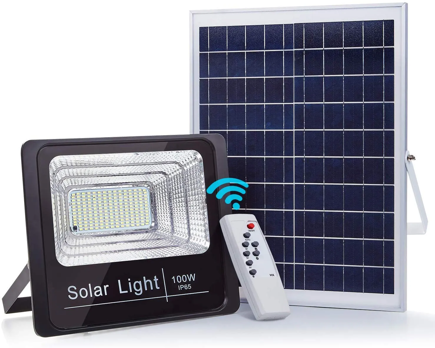 Solar LED Light Spotlights 20W / 40W / 60W / 100 W / 120 W / 200W Super jasny panel zasilany słonecznym Floodlight IP67 Oświetlenie uliczne z pilotem