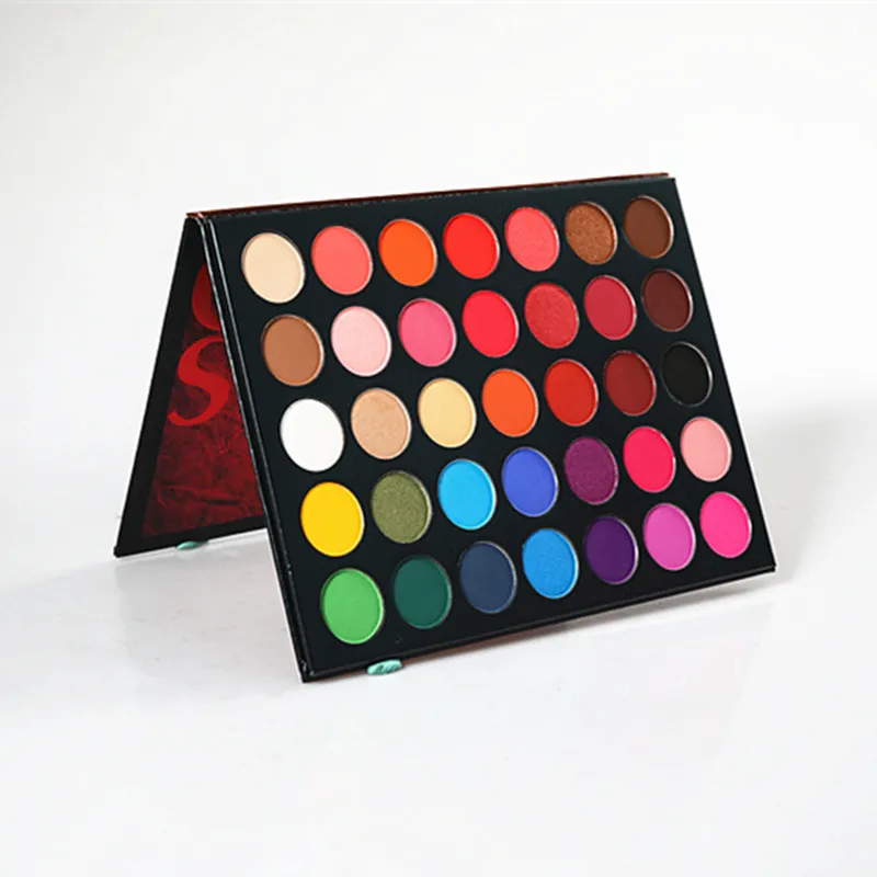 Beauty Glazed Color Studio 35 Palettes d'ombres à paupières Poudre pressée Maquillage mat lumineux pour ombres à paupières