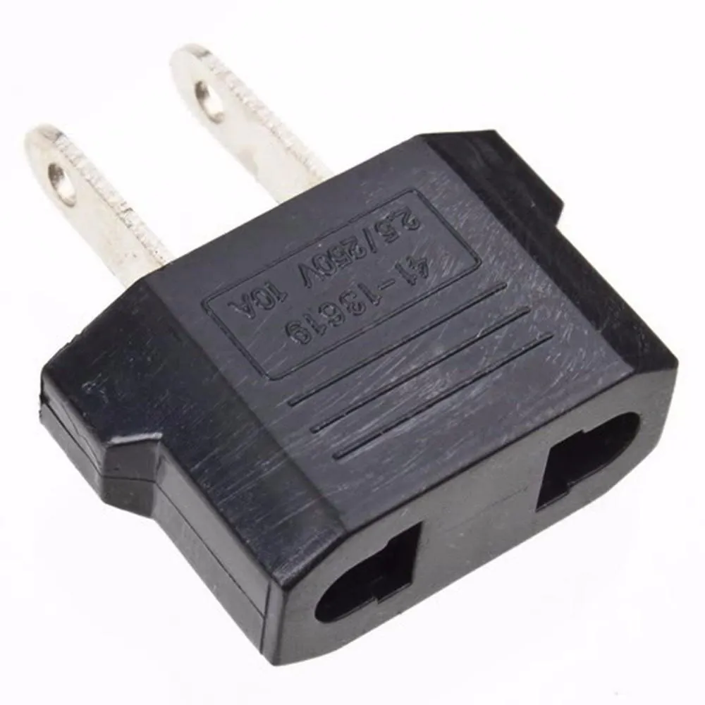 AU EU till US AC Power Plug Adapter Adapter Travel Converter Adapters Black 390