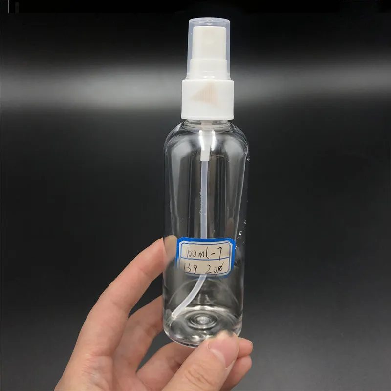 プラスチック製香水スプレーボトル10ml 20ml 30ml 50ml 60ml 100mlペット透明な空のボトル補充可能なミストポンプ香水アトマイザー