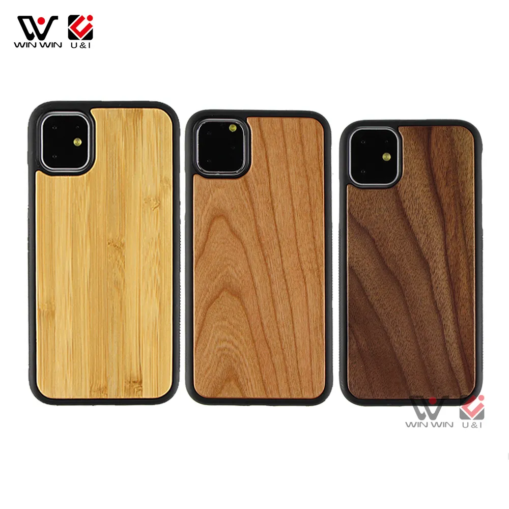 2022 HotSale Clear Blank Wood Back Mobile Cover Phone Cases For iPhone 11 12 13 Pro Max