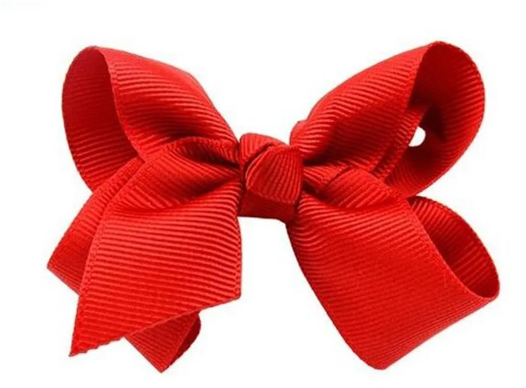 Korean 3 INCH Grosgrain Ribbon Hairbows Baby Girl Accessories With Clip Boutique Hair Bows Hairpins Hair ties HD32011399472