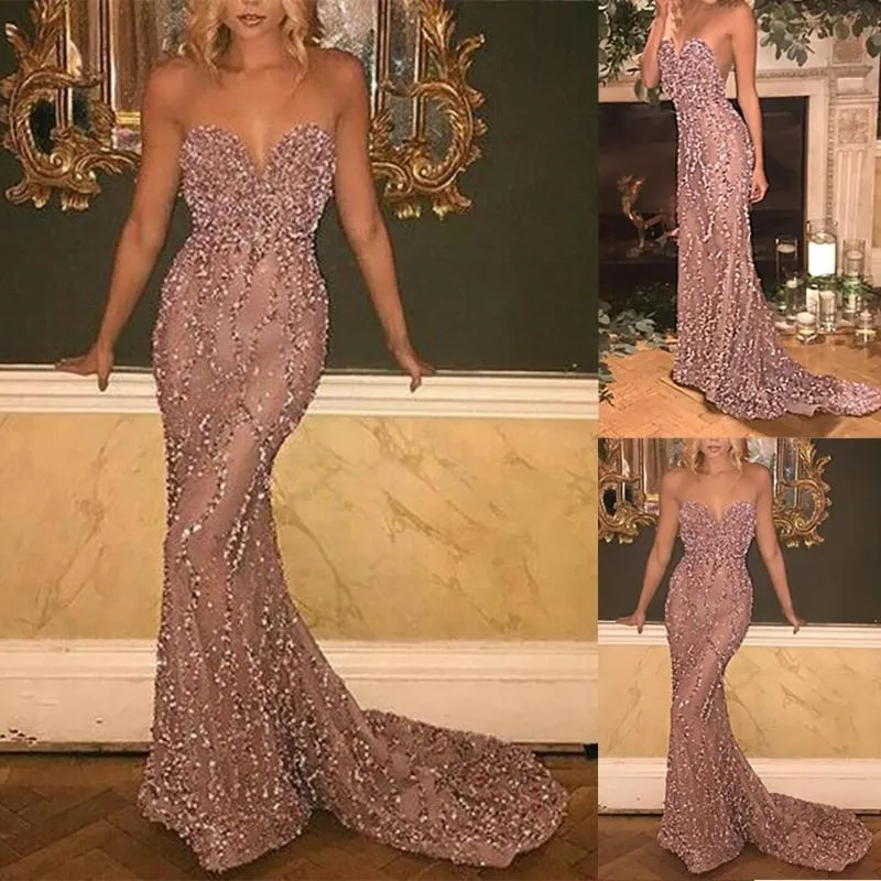 Wrapped Chestless Sleeveless Strapless Evening Dress