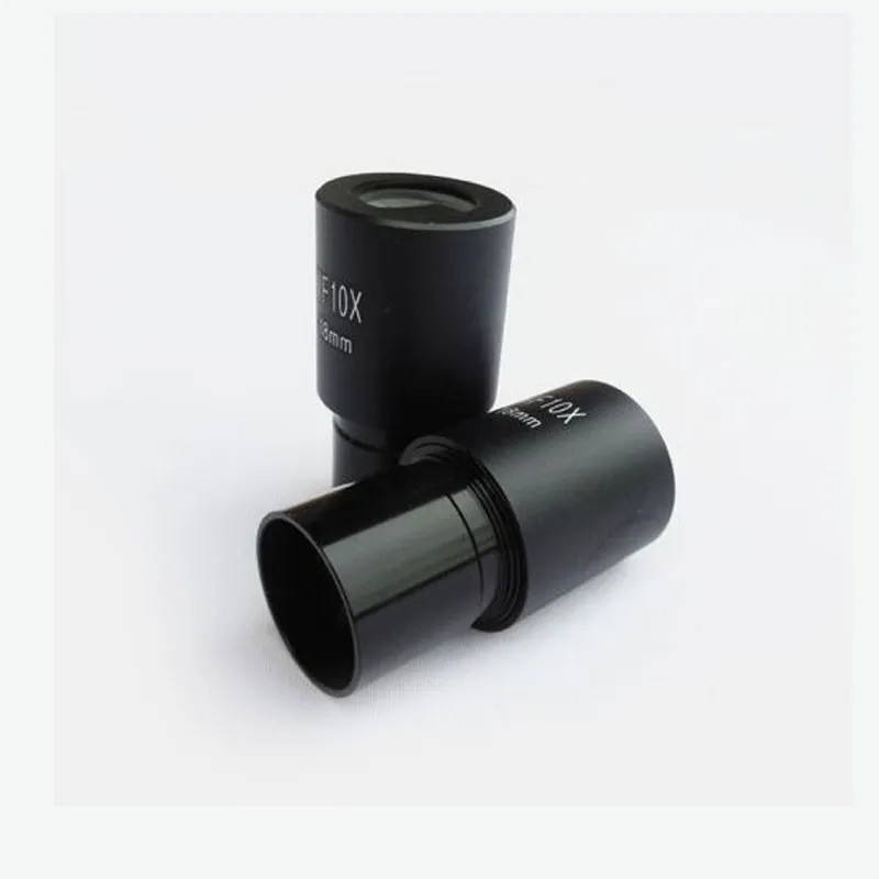 Freeshipping WF10X / 18mmの広角レンズ生物学的顕微鏡の接眼レンズの取り付けサイズ23.2mmのペアと眼のマイクロメーター