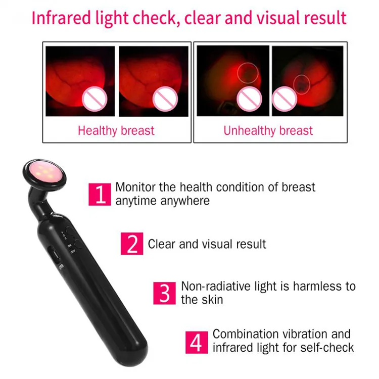 Breast Analyzer Machine Women Breast Infared Detector Health Chest Self Exam Check Unit för att upptäcka bröstsjukdom274Y5733411