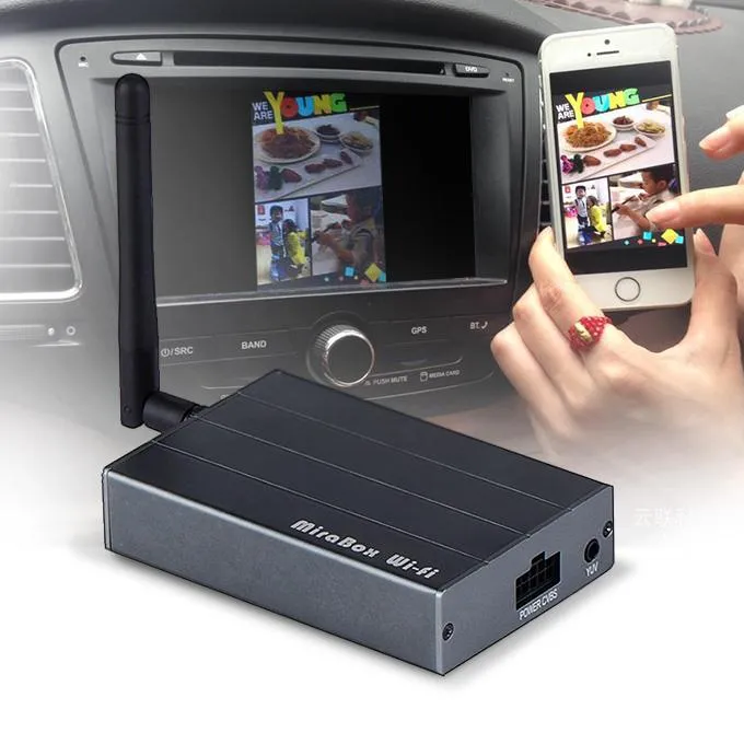 Carro sem fio WiFi Mirabox AirPlay Miracast para tela do iPhone Android Mirroring para carro estéreos