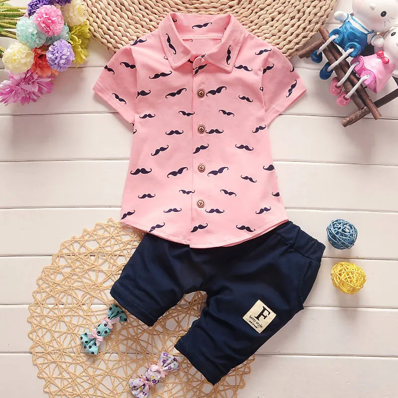 Baby Boys Summer Clothes Sets Toddler Fashion Cotton Tops Short