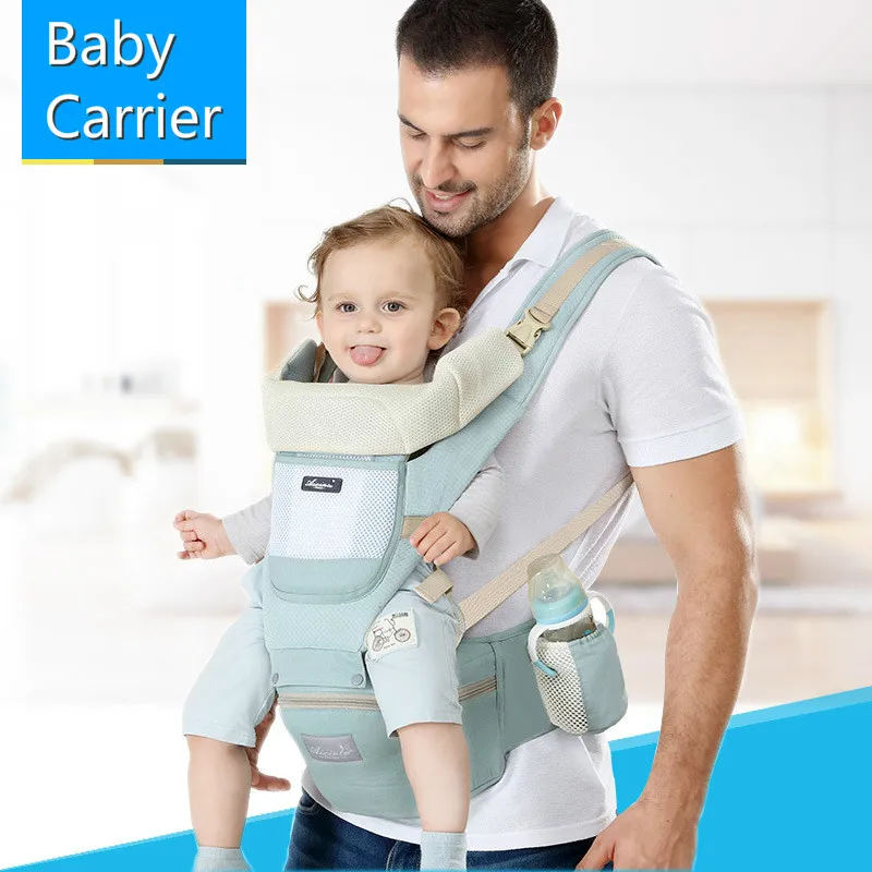 Ergonomische Baby Carrier Baby Baby Hipeat Taille Carrier Front Facing Ergonomische Kangaroo Wrap Sling voor baby Reizen 0-36m