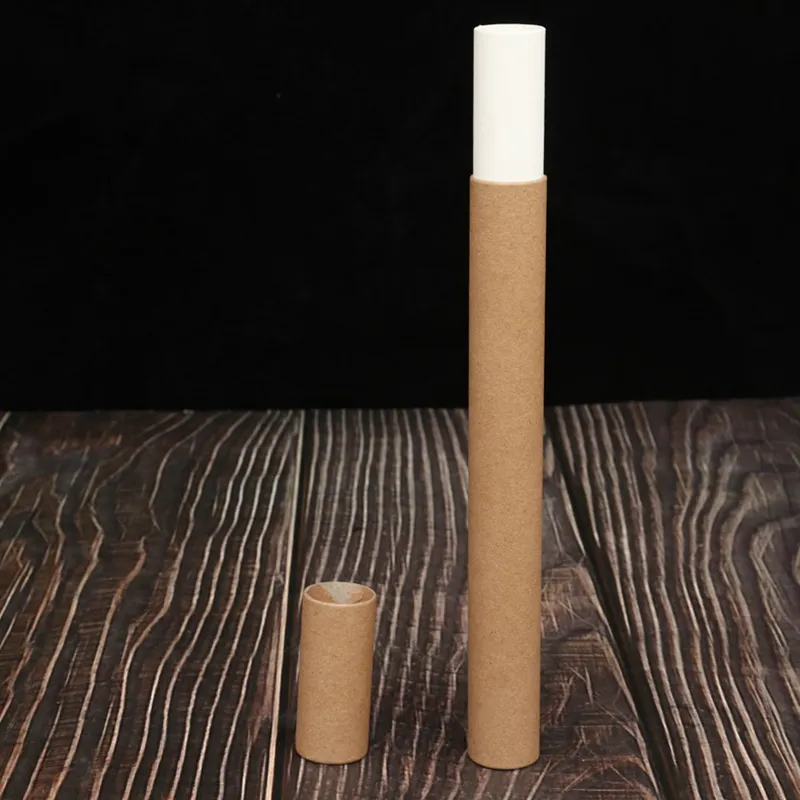 Boîte de rangement pour bâton de Joss 10g/20g, transport pratique, Tube d'encens en papier Kraft, petit baril d'encens, vente en gros