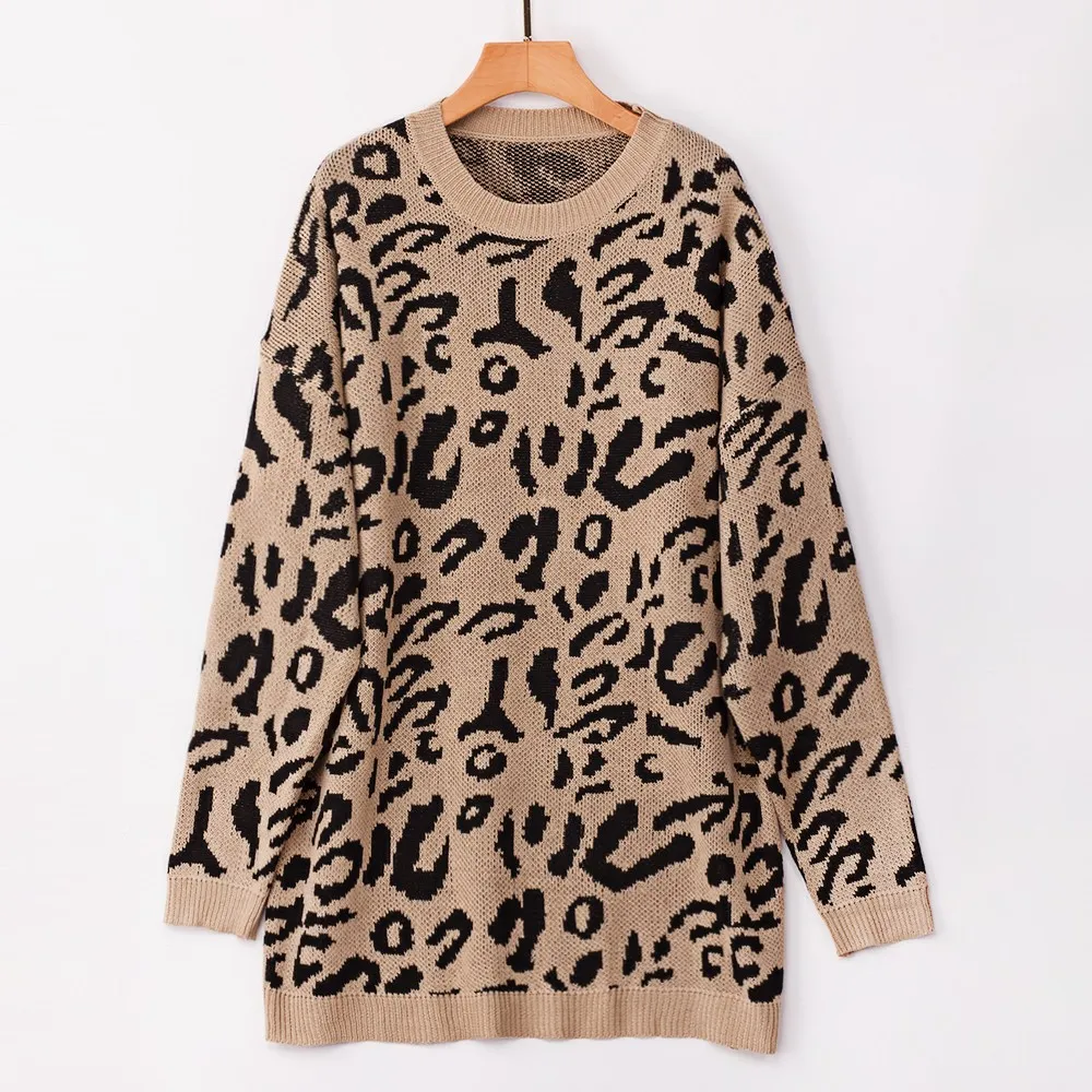Knit Shirt Leopard Print T Shirt H&m Fine Knit T Shirt Leopard