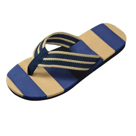 Hot Selling Fashion Men Summer Stripe Flip Flops Shoes Sandals Male Slipper Flip-flops EVA Mixed Colors Flat with Shoes 2019